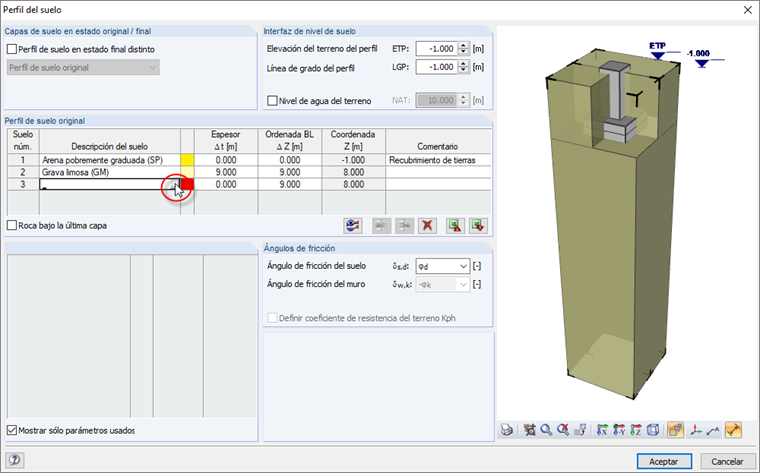 Introducción de una capa de suelo adicional