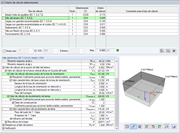 Valores intermedios para comprobaciones de cálculo individuales