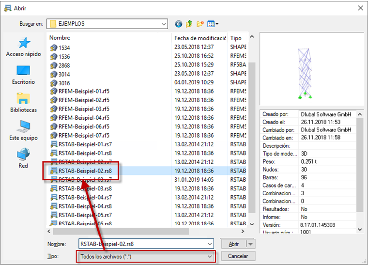 Öffnen-Dialog mit Dateityp "Alle Dateien"