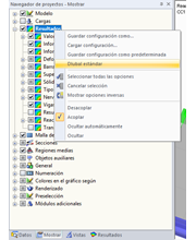 Visualización predeterminada