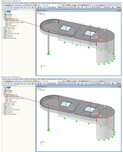 Imagen superior: Visualización de la descripción de todas las secciones, imagen inferior: Ocultar la descripción de todas las secciones