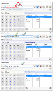 Usar espacios y corchetes en el editor de fórmulas