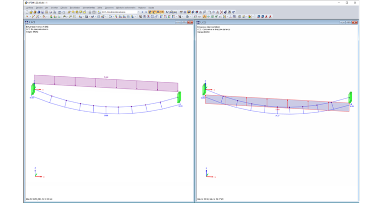 Dirección de carga diferente