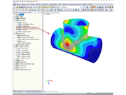 Resultados de la malla de EF en la superficie