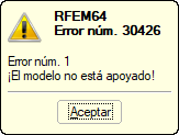 Error núm. 1 ¡El modelo no es compatible!