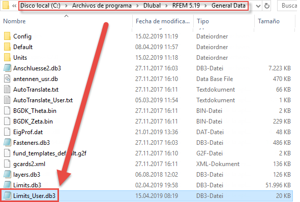 Límites definidos por el usuario