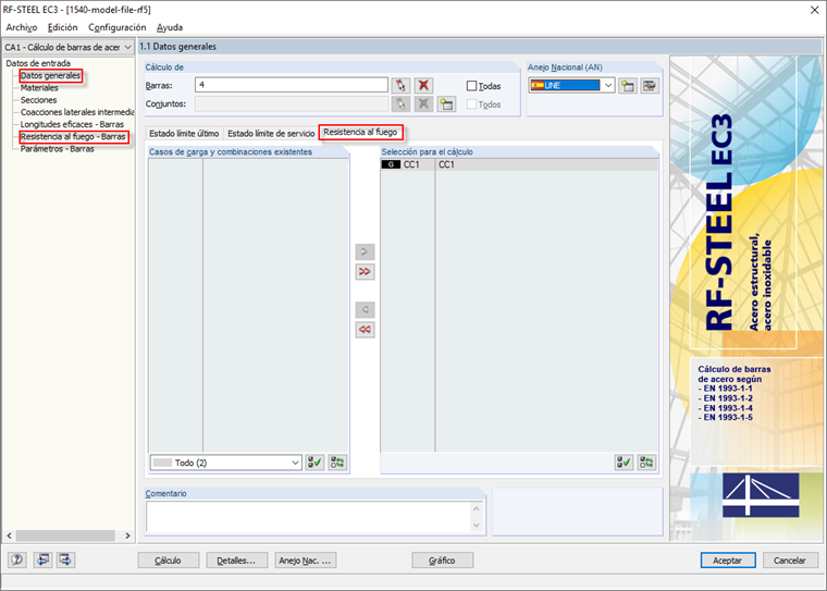 Resistencia al fuego