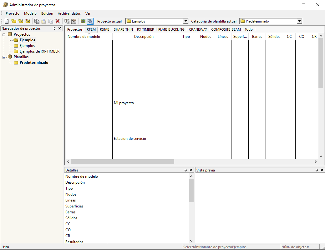 Administrador de proyectos