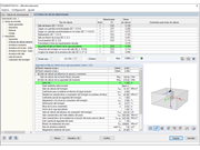 Tablas de resultados para el cálculo del fallo por flexión de la viga equivalente