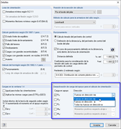 Desactivar la carga de apoyo para el diseño de cimentaciones