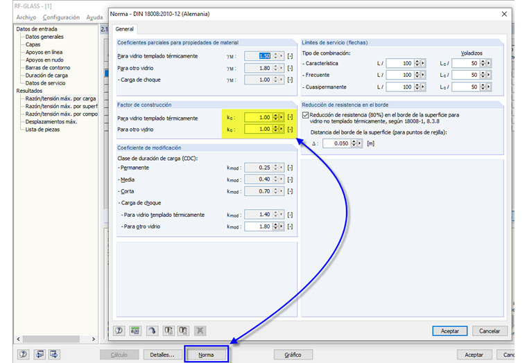 Opción de entrada kc