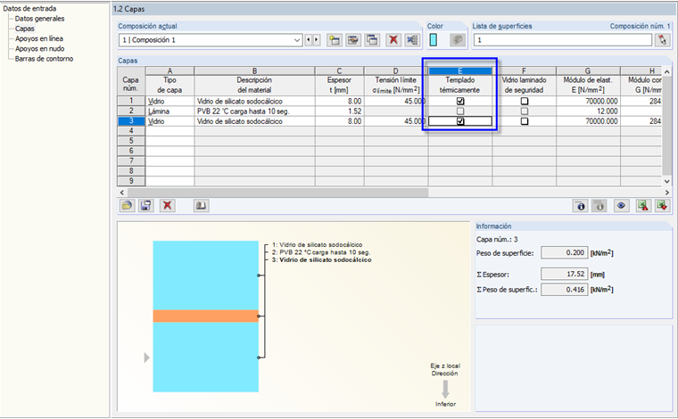 Opción ' Endurecido térmicamente '