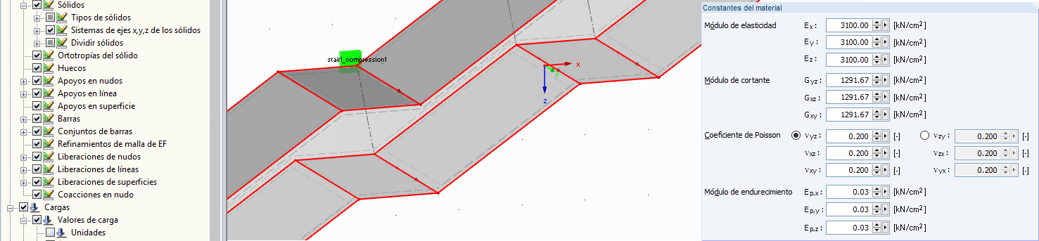 Orientación del sólido