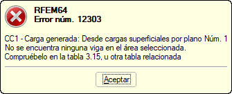Error de 12303