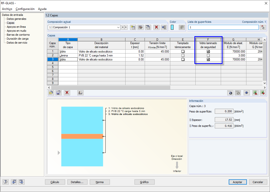 Entrada de vidrio laminado de seguridad