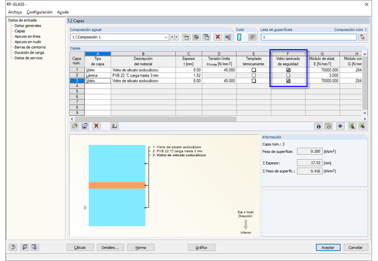 Entrada de vidrio laminado de seguridad
