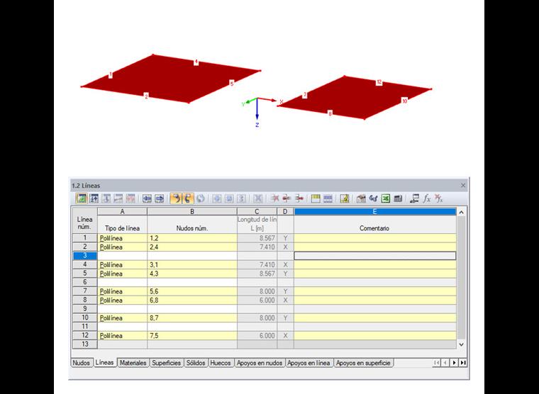 Objetos seleccionados