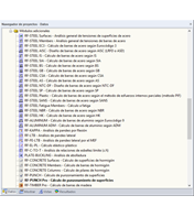Navegador de proyectos - Datos
