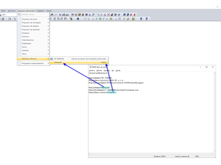 Integración de software propio en RFEM 5