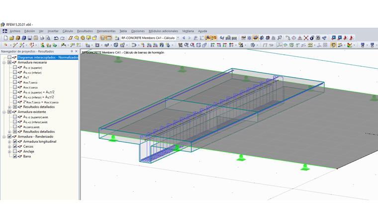 Visualización en armadura - Renderizado