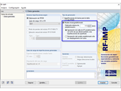 Configuración en el módulo RF-IMP