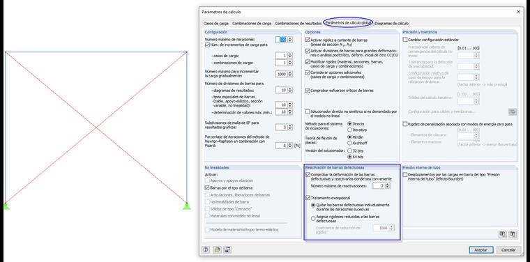 Parámetros de cálculo