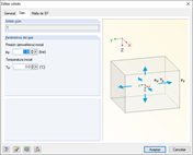 Definición de los parámetros del gas