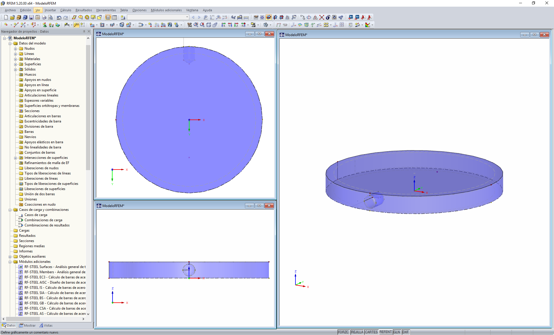 Perforación de agujeros ciegos o pasantes
