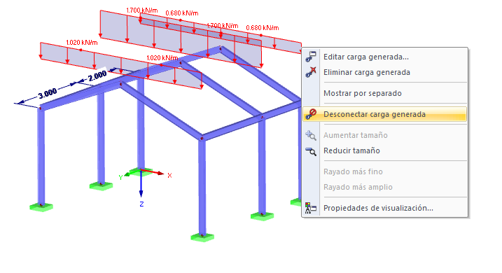 Desconectar cargas generadas