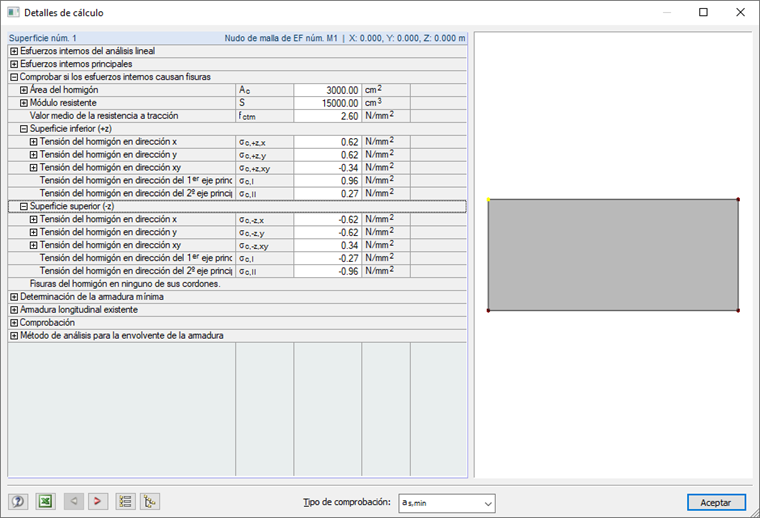 Detalles de cálculo