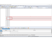 Rigidizador conectado con el panel de pandeo con elemento nulo