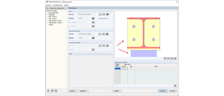 Vista gráfica de la unión