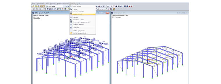 Disposición de ventanas