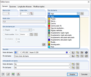 Tipos de barra en 2D-XY