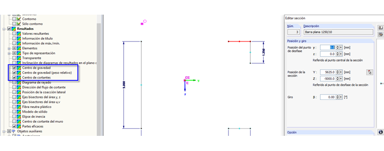 Centro de cortante en SHAPE-THIN