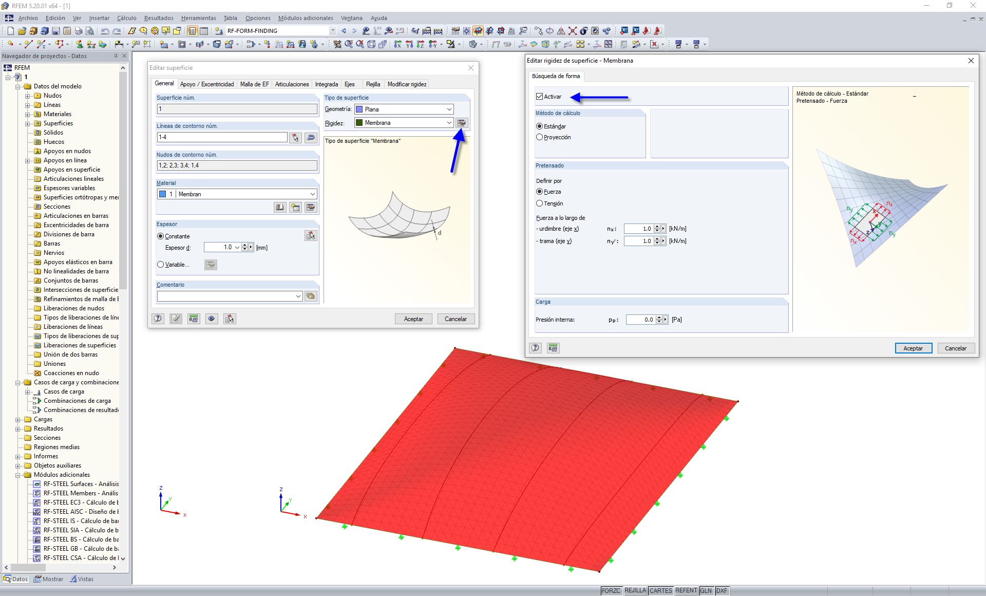 Activar la búsqueda de forma