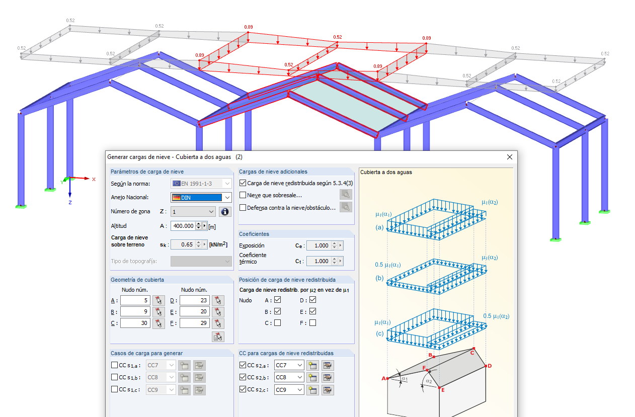 Acumulación de nieve