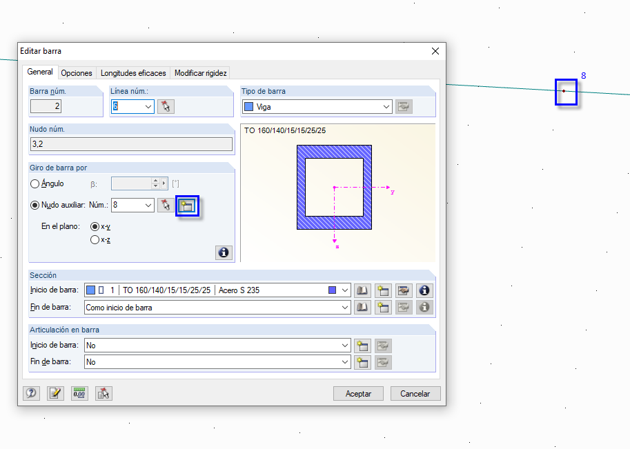 Creación de nudos como nudos de ayuda