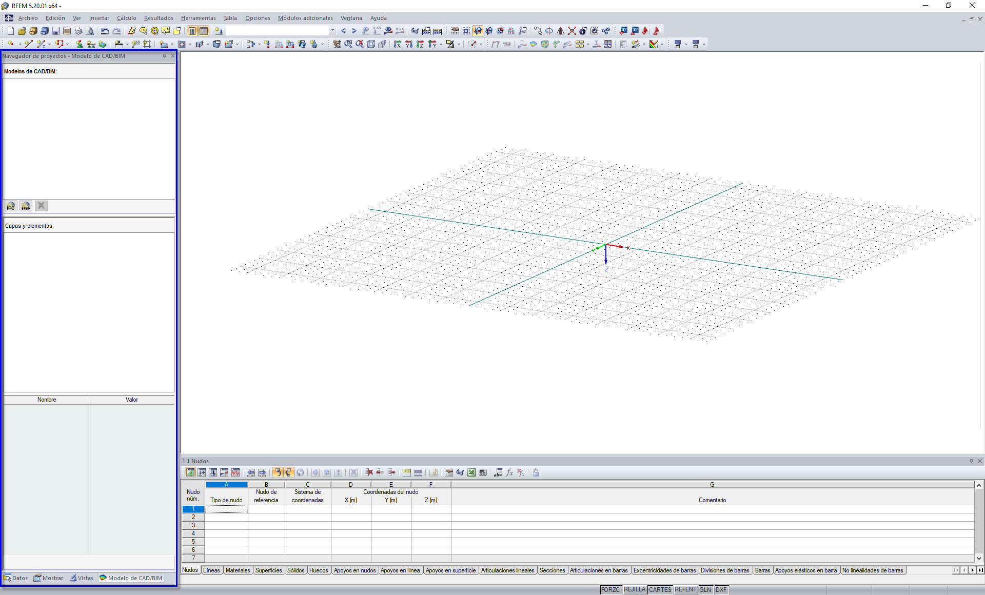 Nueva pestaña Modelo CAD/BIM en el Navegador de proyectos