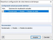 Visualización de opciones que requieren mucho tiempo