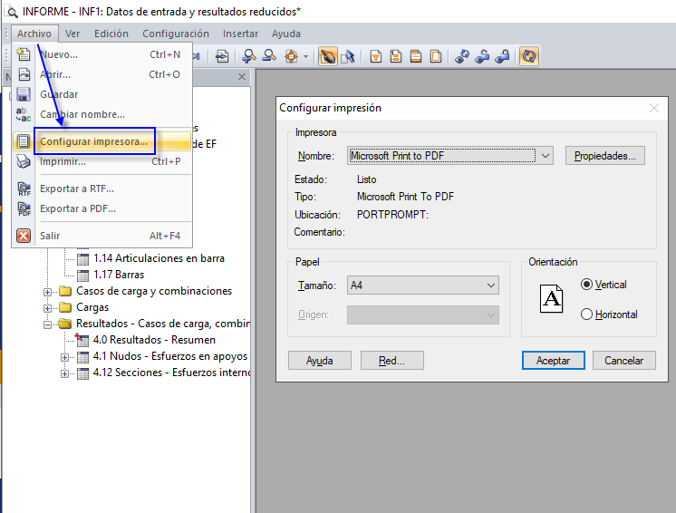 Configurar impresora