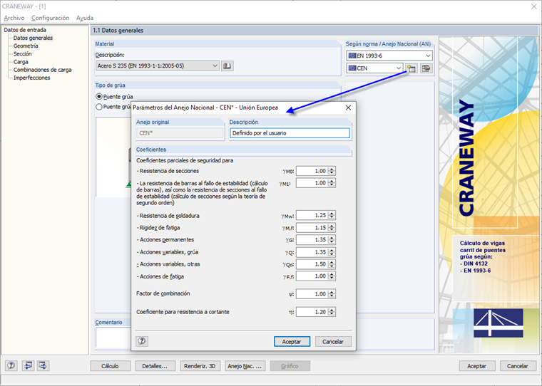 Anejo nacional definido por el usuario