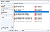 Filtro de material - Grupo estándar
