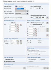 Generación de cargas de viento a través de cargas superficiales