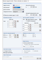 Generación de cargas de viento a través de cargas superficiales
