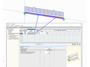 Definición de diferentes tipos de coacciones laterales intermedias a lo largo de un conjunto de barras
