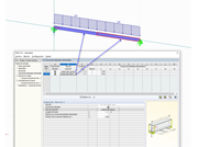 Definición de diferentes tipos de coacciones laterales intermedias a lo largo de un conjunto de barras