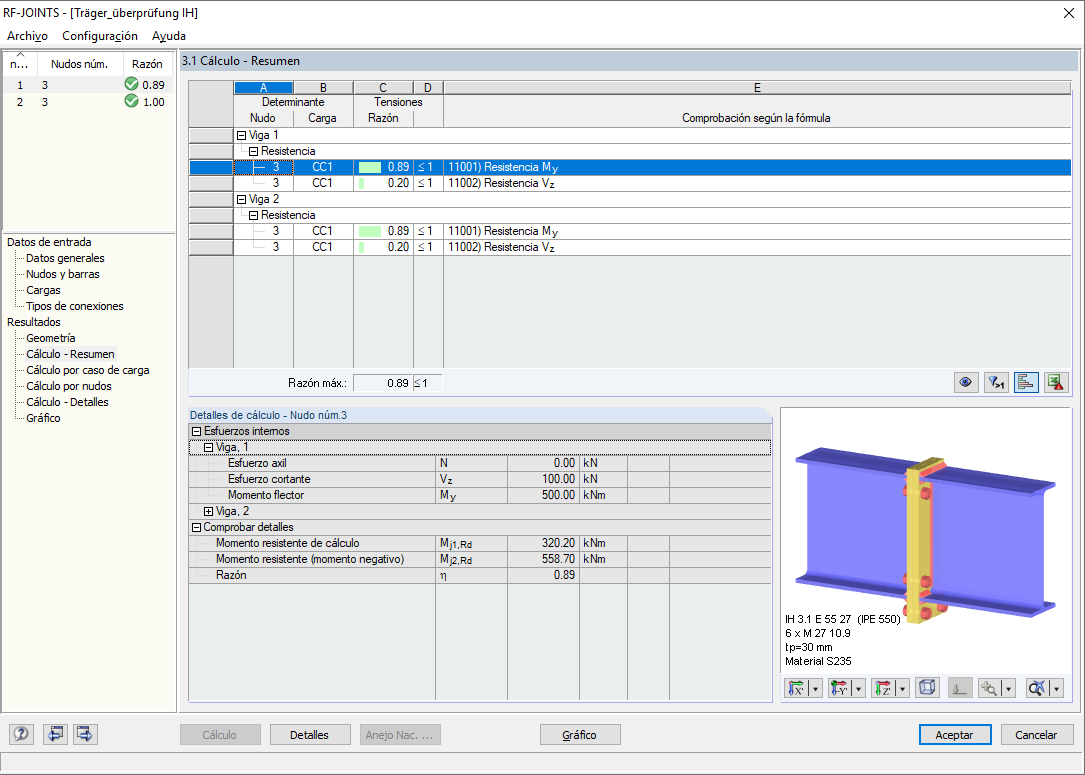 Diseño en RF-JOINTS Steel - DSTV