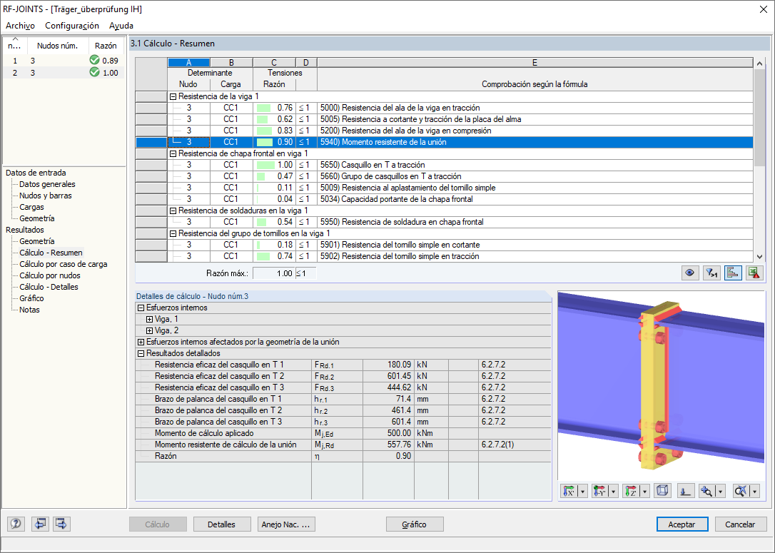 Diseño en RF-JOINTS Steel - Rigid