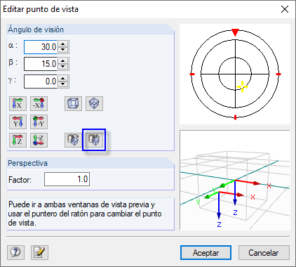Guardar el punto de vista como vista isométrica